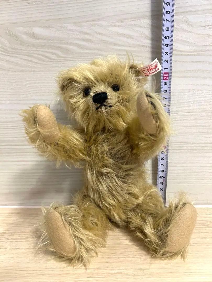 Steiff シュタイフ　くま　テディベア　ベージュ　可動式　音声内蔵