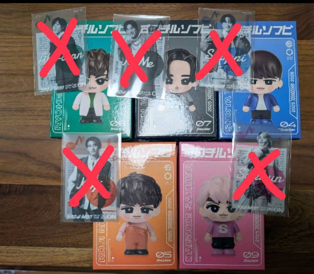 Man　ソフビ　クリアステッカー　すのチルソフビ　ON