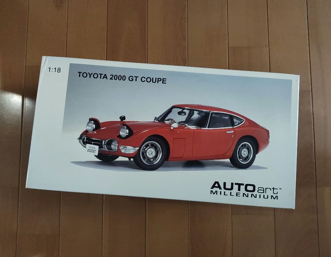 未開封　オートアート　トヨタ2000GT　赤色　1/18スケール