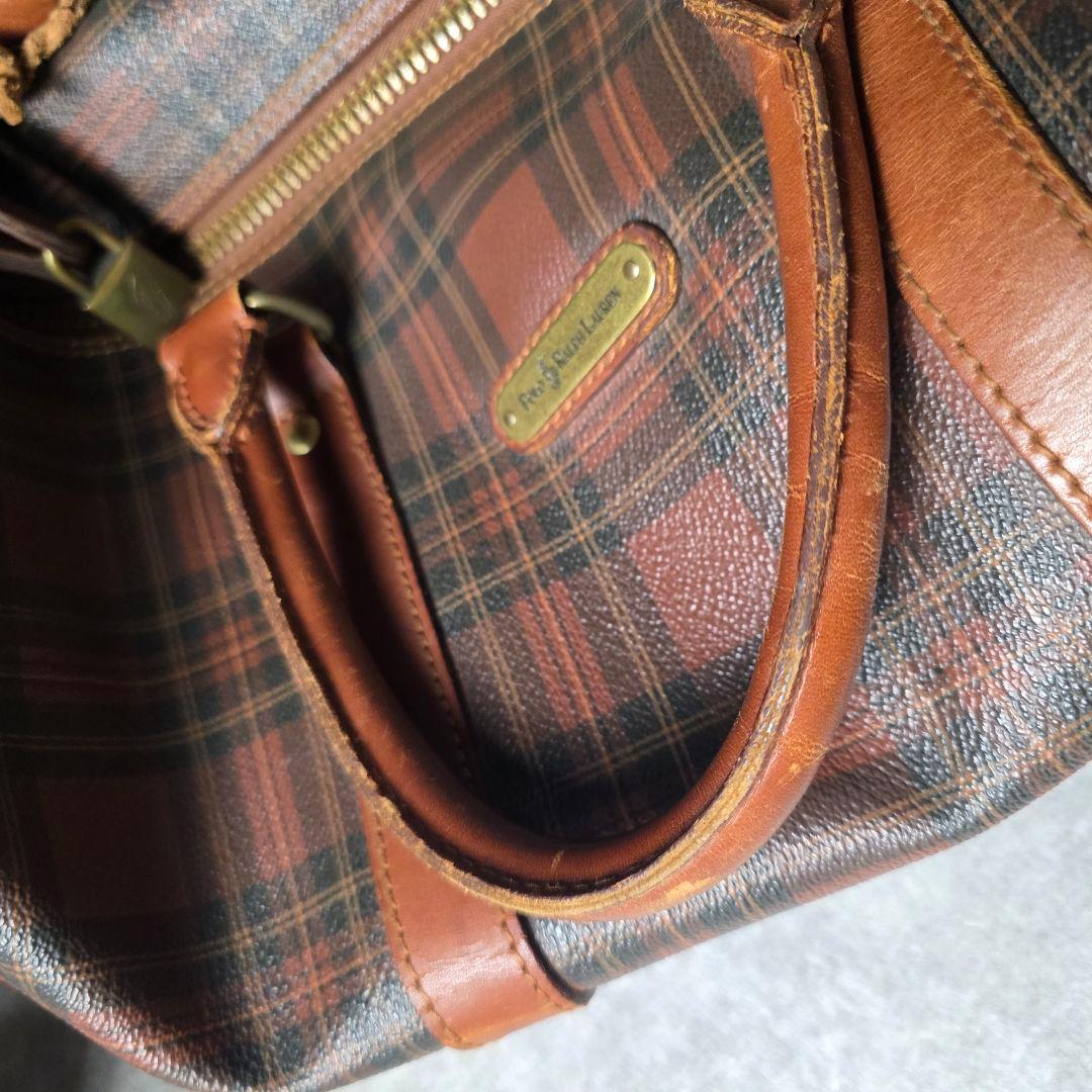 POLORALPHLAURENラルフローレン2wayボストンバッググレンチェック