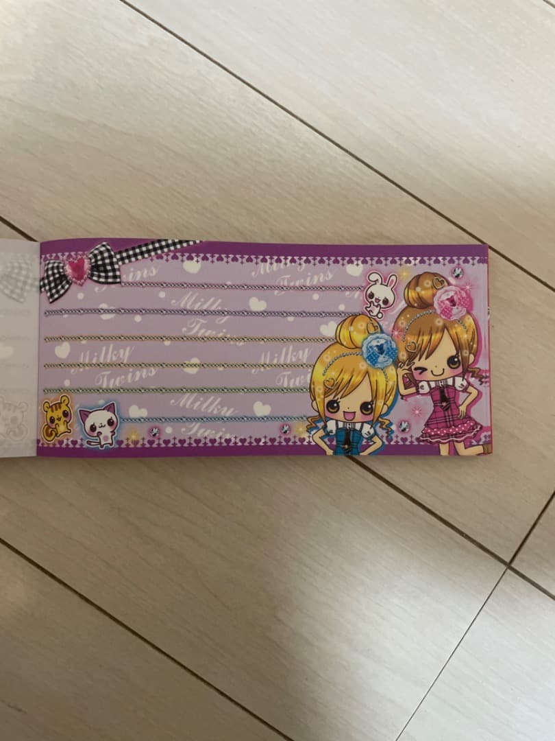 平成メモ帳　ミルキーツインズ　お札メモ　平成レトロ　crux クラックス