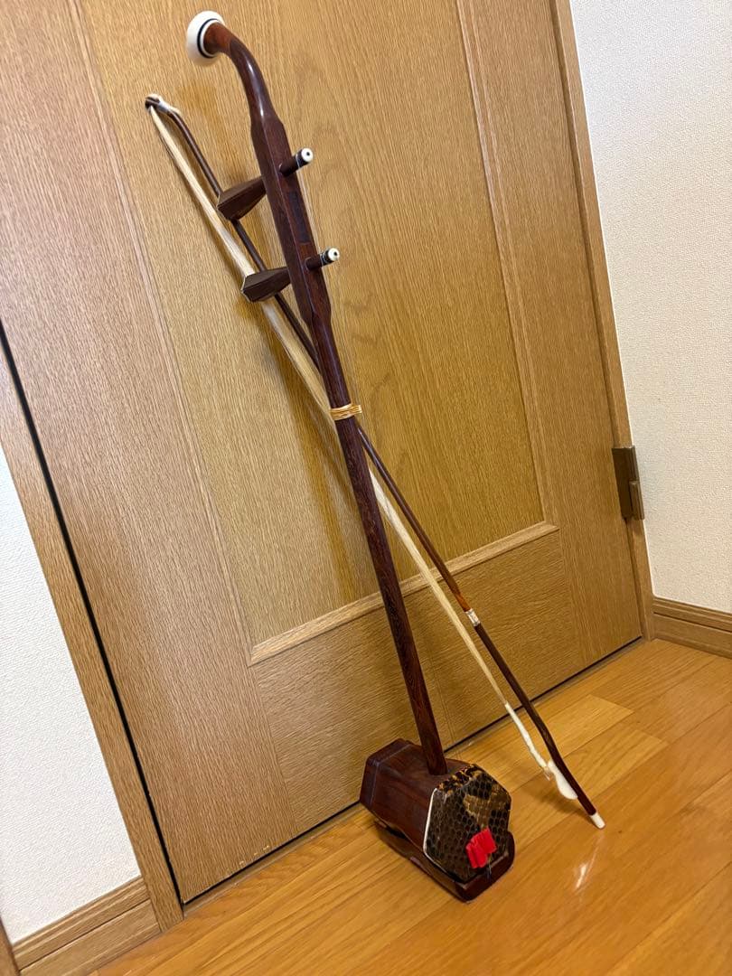 木製 二胡 茶色