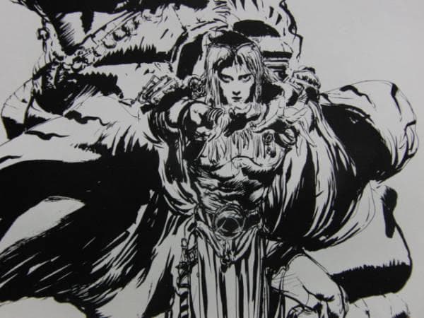 天野　喜孝、ファーラムの剣2、希少な画集より、新品額装付、状態良好