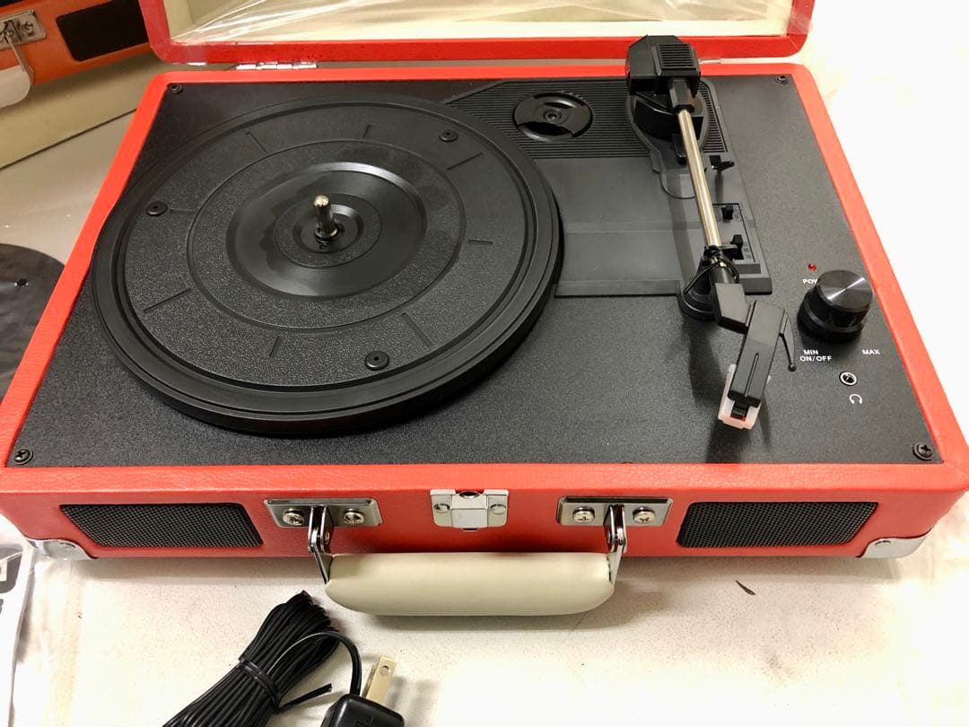 未使用Crosley CRUISERポータブルレコードプレイヤー ターンテーブル
