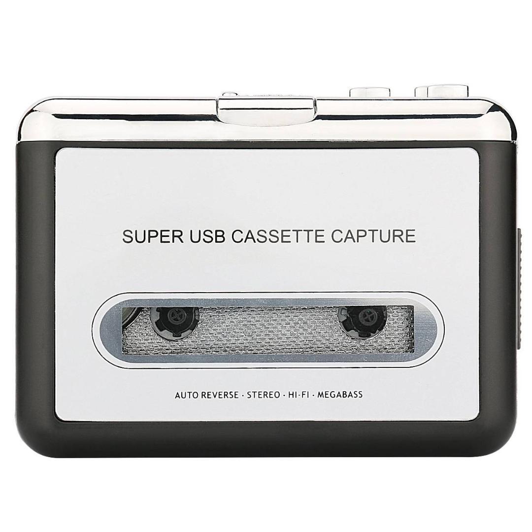 オートリバース機能搭載のカセットテープUSB変換プレーヤー
