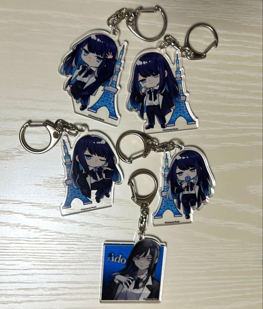 Ado 東京タワーコラボ アクキーキーホルダーコンプセット
