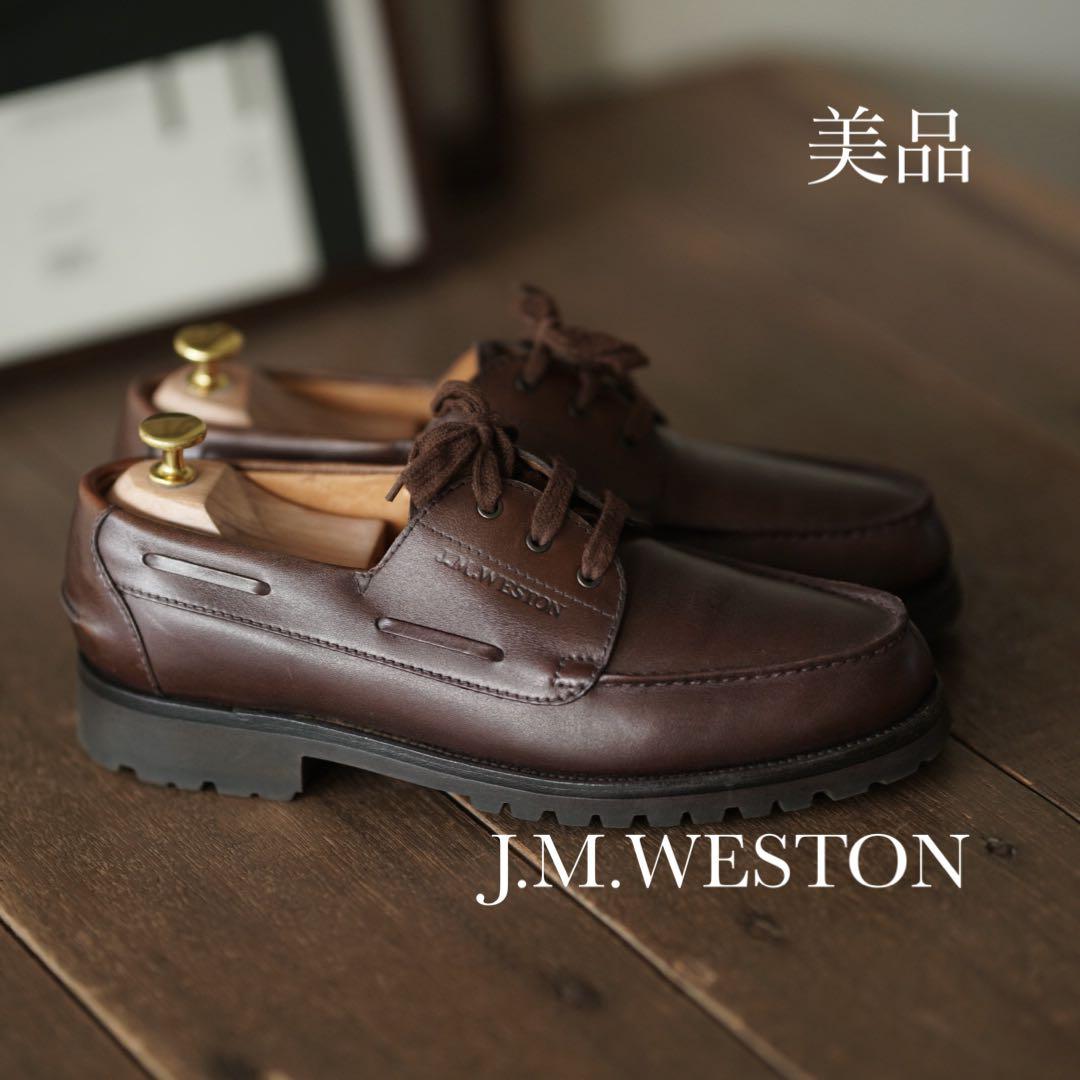 J.M.WESTON レザーシューズ ヨット ダービー 690 7.5