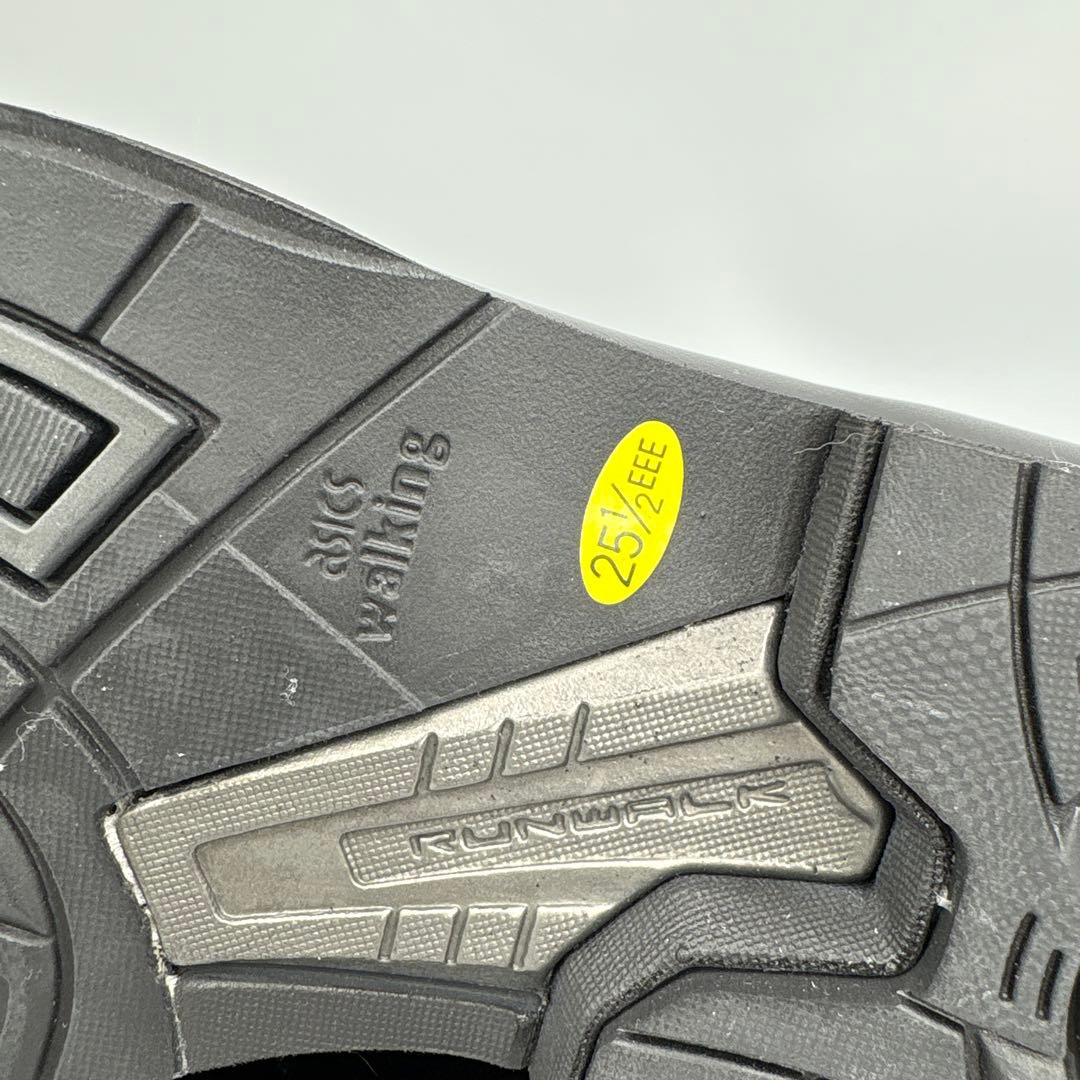 未使用✨アシックス　ランウォーク 黒　レザー　ビジネスシューズ　ローファー