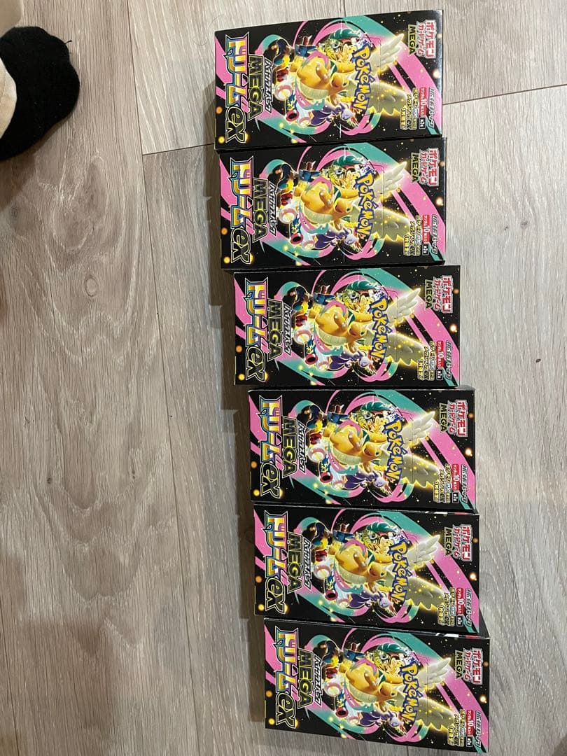 即日発送！ポケモンカードMEGAドリームex 6ボックス　シュリンク無ペリペリ有