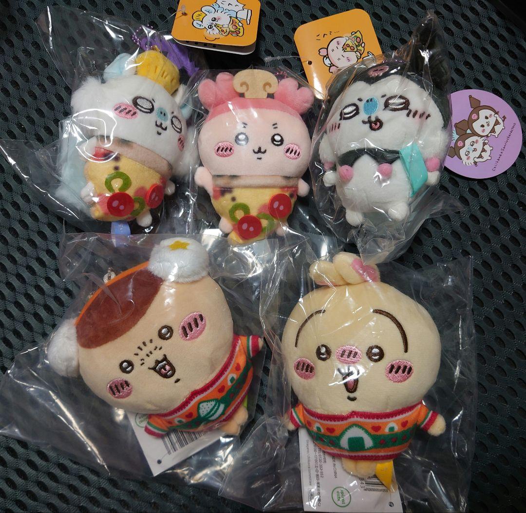 ちいかわ　ぬいぐるみ　17点セット①　寿司　かに　アイス　サンリオ　ハロウィン