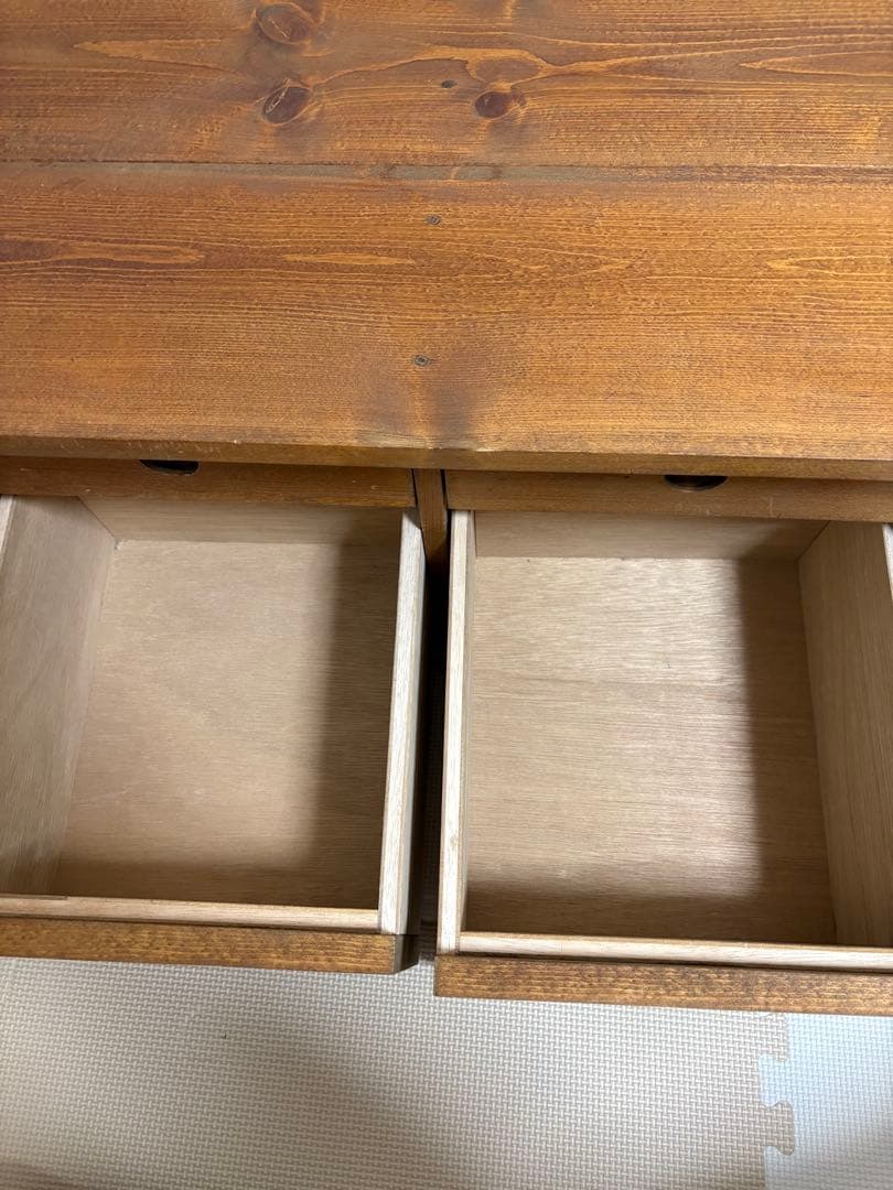 無垢材　ナチュラルウッドテレビ台　テレビボード　ブラウン　120cm