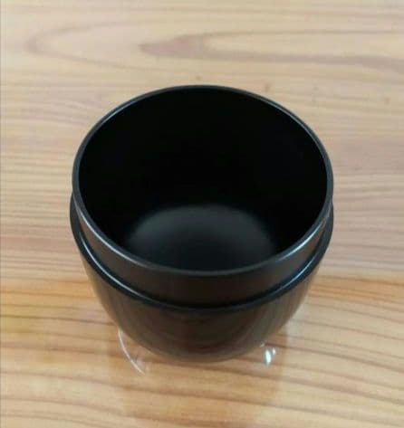 茶道具　棗　なつめ　真塗　茶道　　茶筒　紅葉　黒