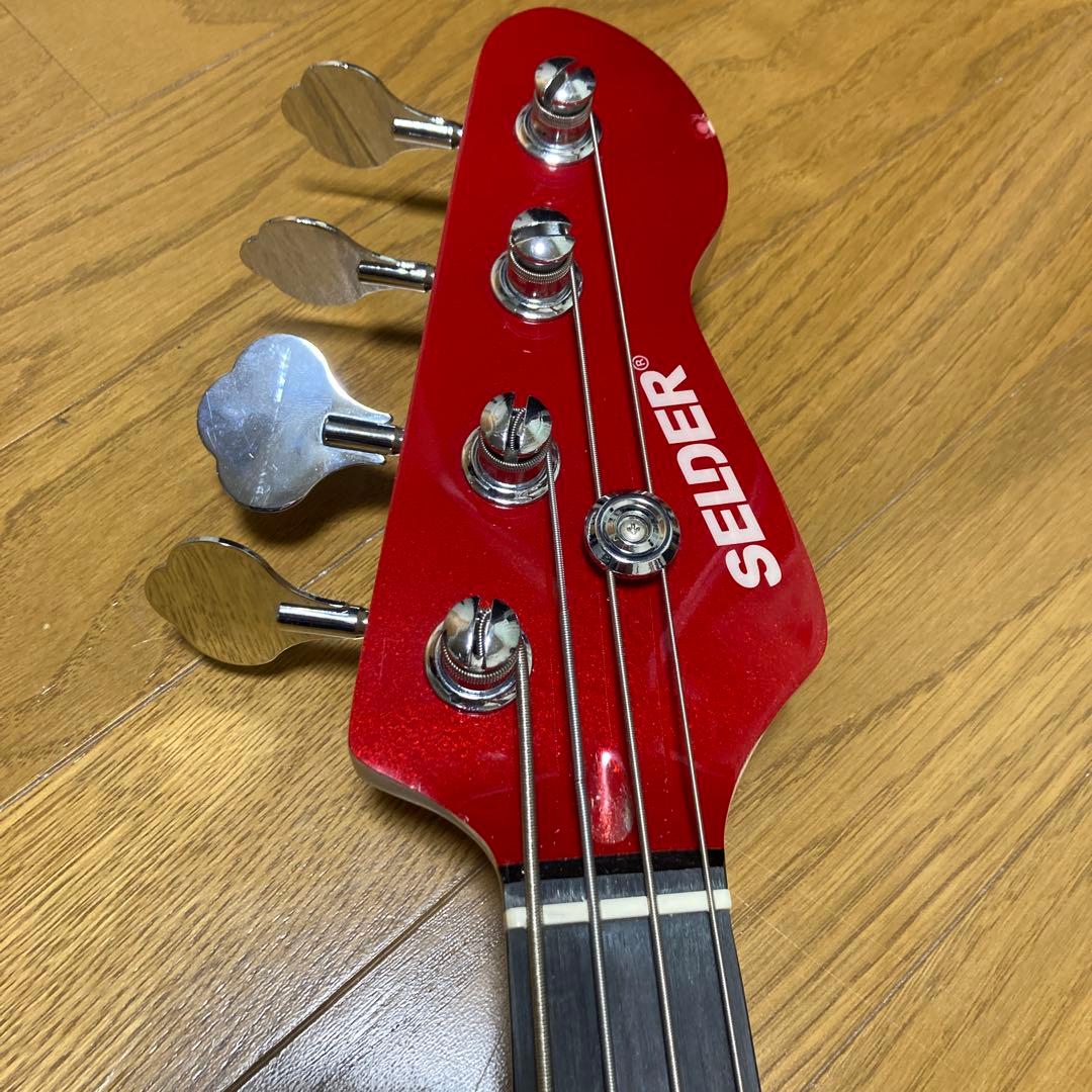 SELDER エレキベース セルダー　BASS レッド マッチングヘッド