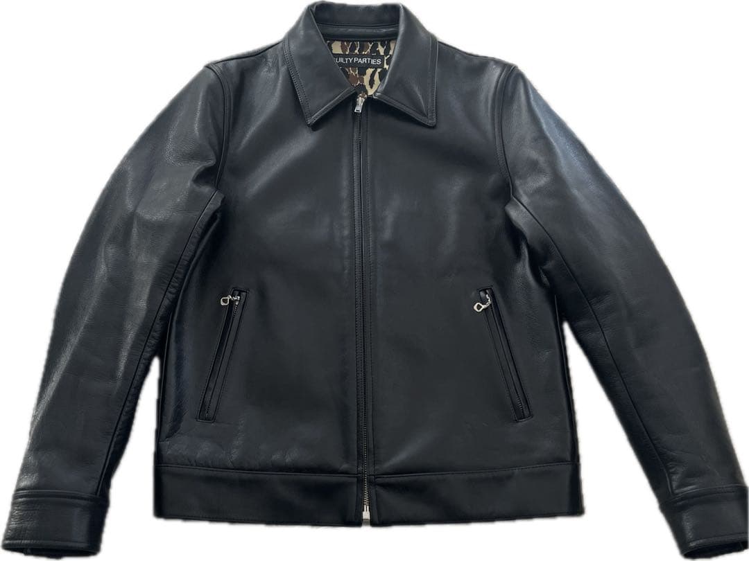 【美品】WACKO MARIA ワコマリア　シングルライダースジャケット 本革