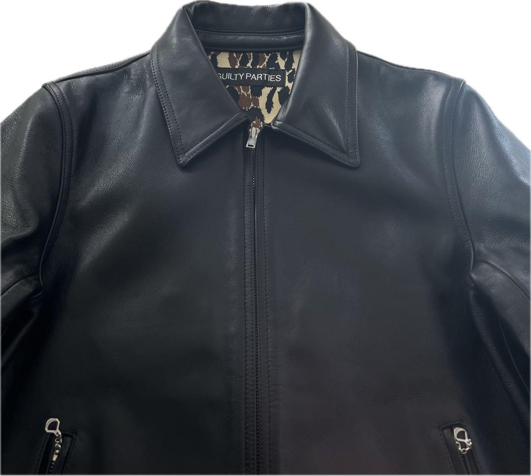 【美品】WACKO MARIA ワコマリア　シングルライダースジャケット 本革