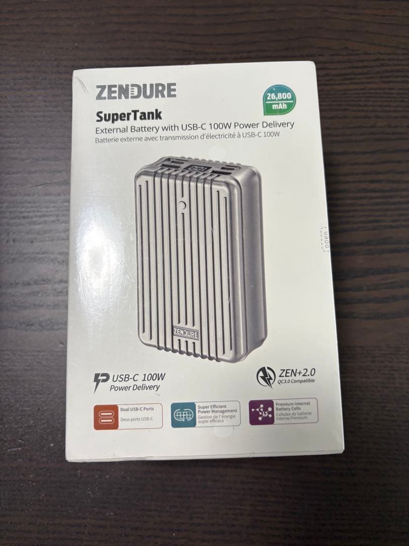 未開封ZENDURE SuperTankPL 26,800mAh ZDA8PDP