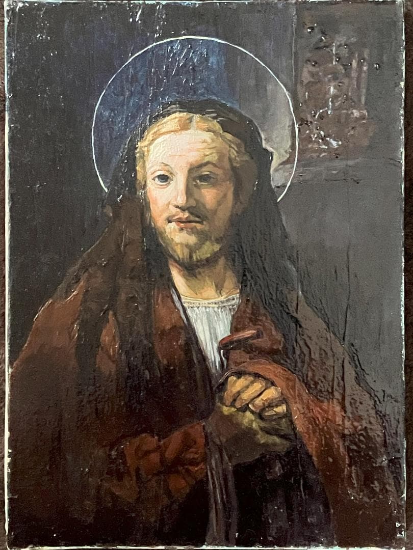 イエス・キリストの肖像画（油彩F4号333✖️242㎜）額装なし