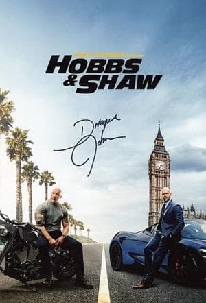 ハリウッド映画　ドウェイン・ジョンソン　 直筆サイン入りフォト　ワイルドスピード