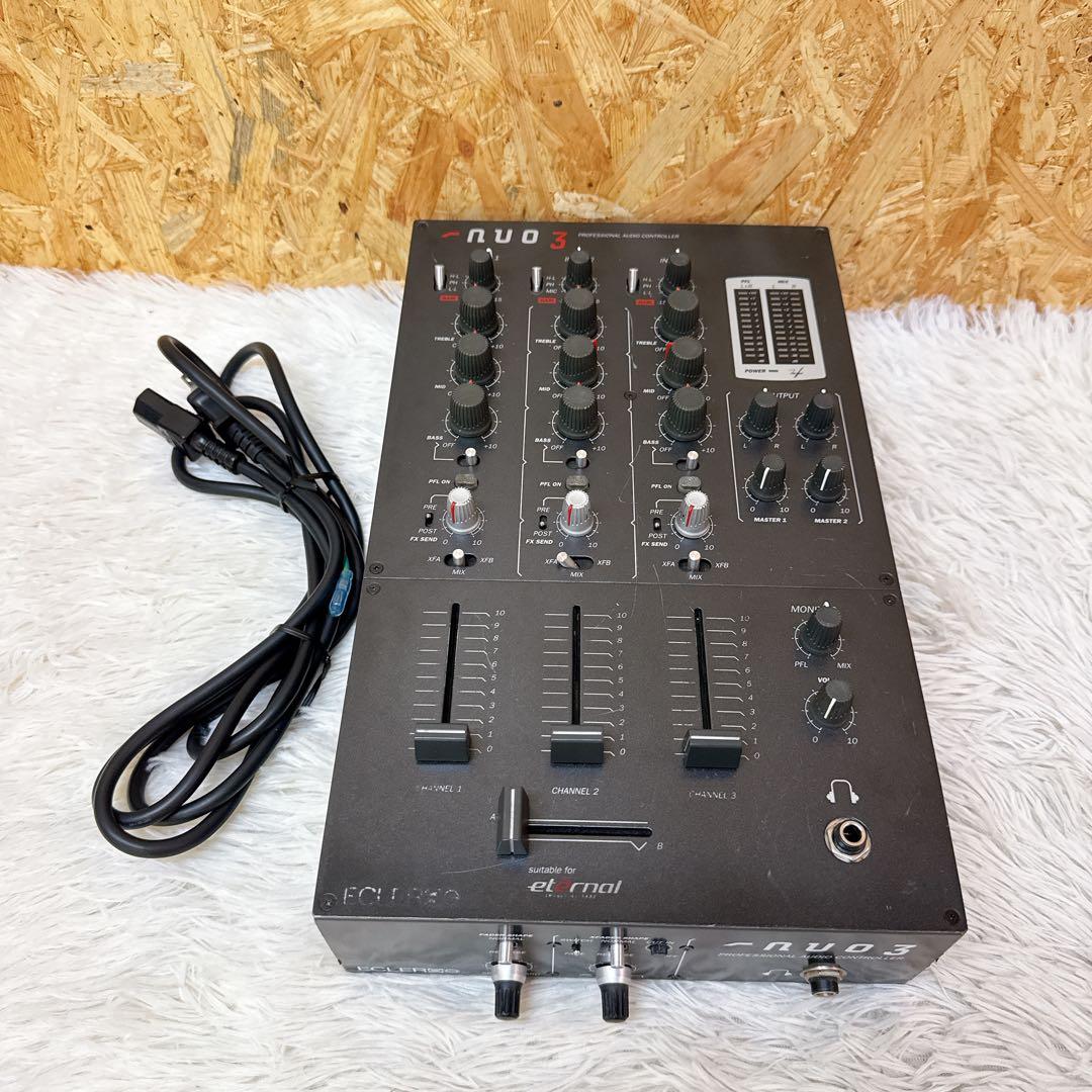 ECLER/エクラー nuo3 アナログ DJミキサー 高音質 3ch