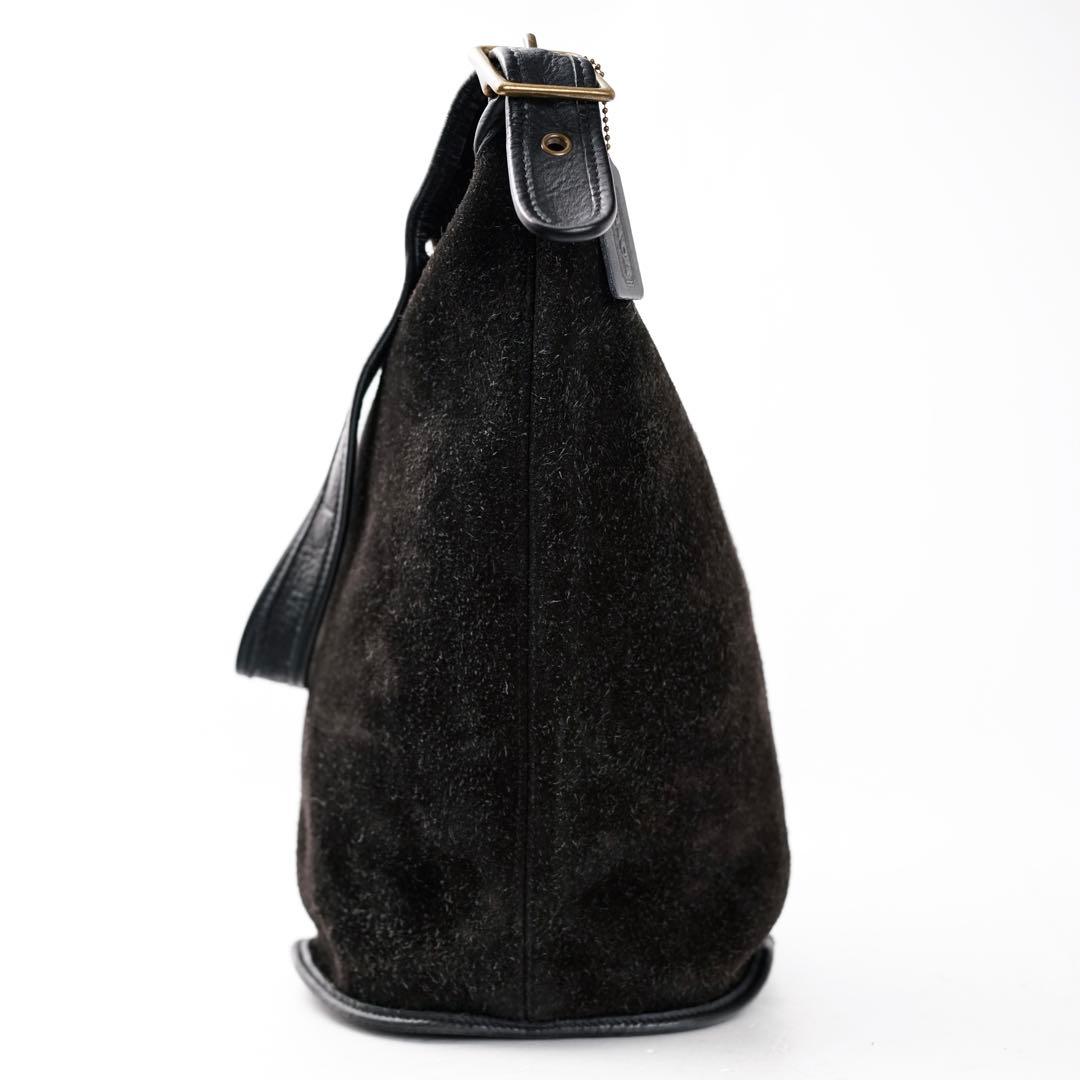 バッグ COACH 9010 Suede Shoulder Bag Leather