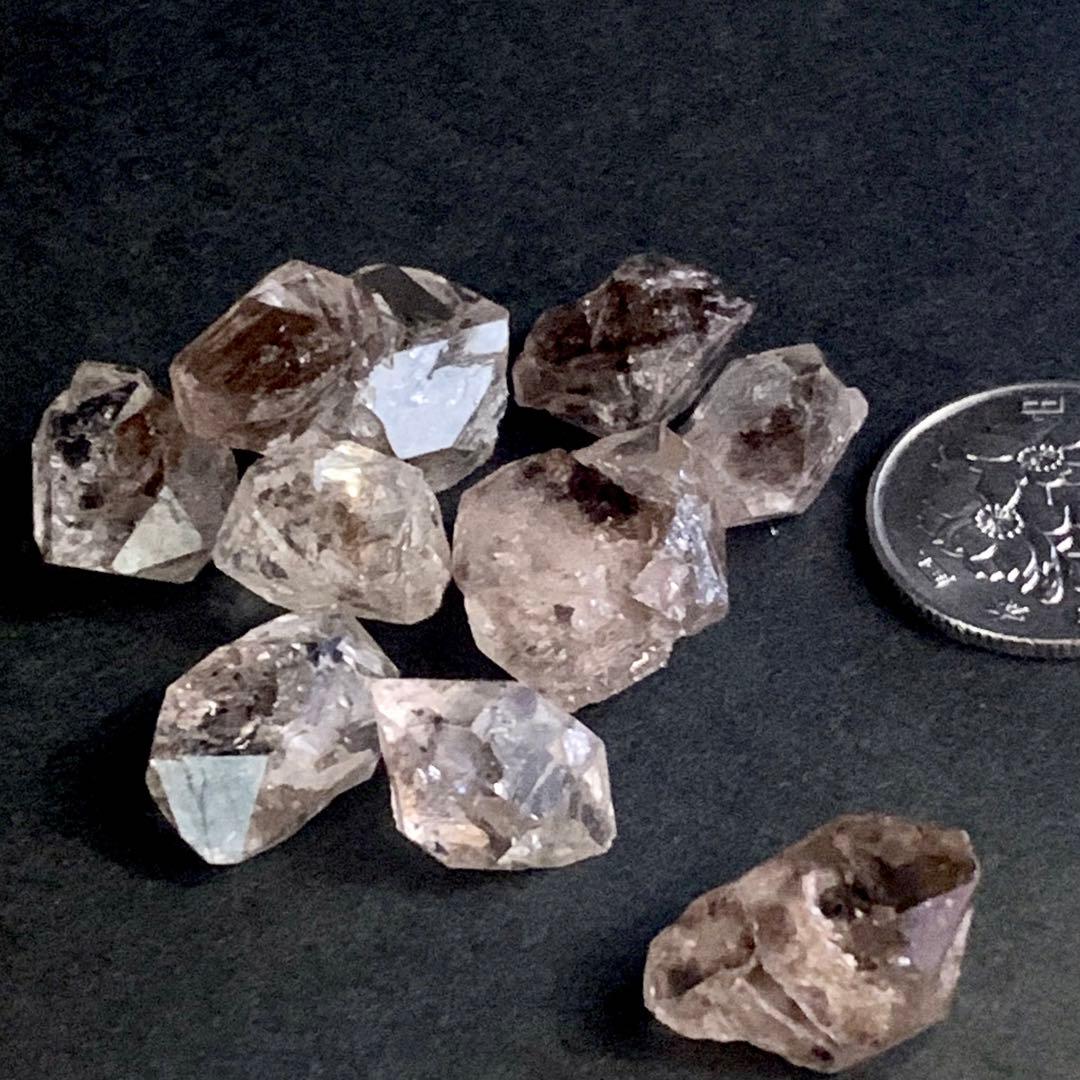 ペトロレアムクォーツ(中)10個セットl/蛍光水晶