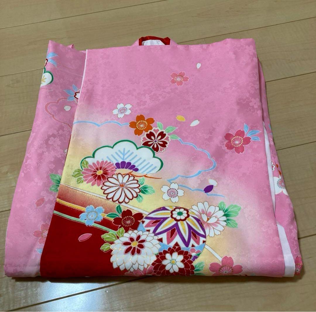 七五三　四ツ身　7歳　女児用着物フルセット