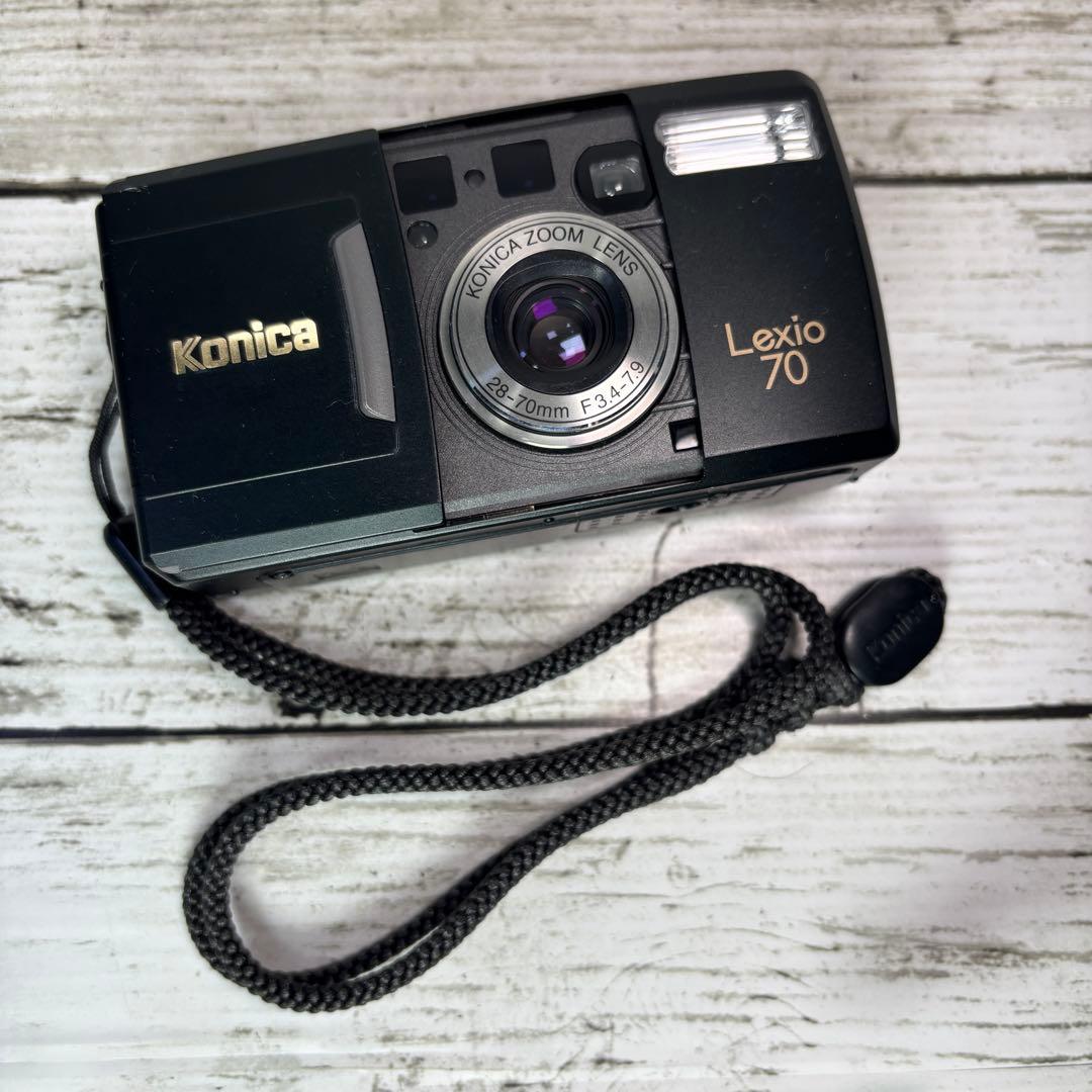【動作良好】Konica フィルムカメラ Lexio 70 ブラック