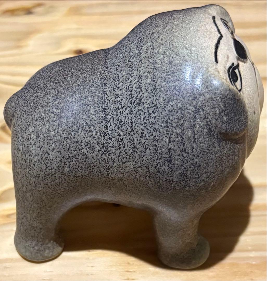 リサラーソン　ブルドッグ　陶器置物