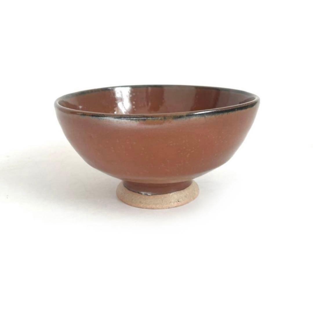 陶芸家　小山冨士夫　小山富士夫　古山子　柿釉　茶碗　茶碗　茶盌　抹茶碗　共箱