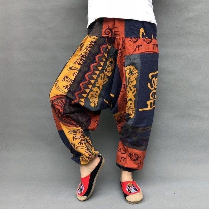 新品 サルエルパンツ アラジンパンツ フリーサイズで メンズレディース可