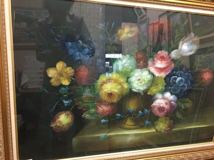 油絵　肉筆画(手描き) イタリア　ズーチエリ作品