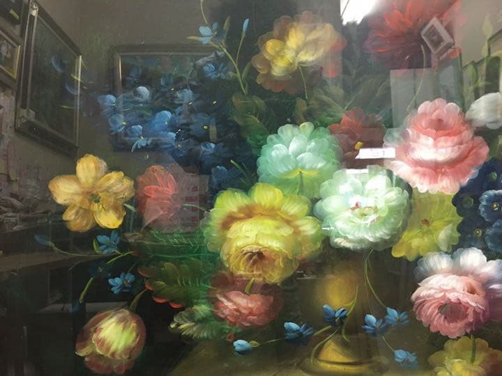 油絵　肉筆画(手描き) イタリア　ズーチエリ作品