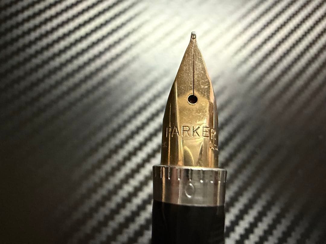 極美品 パーカー 75 シズレ スターリングシルバー フラットトップ F 万年筆