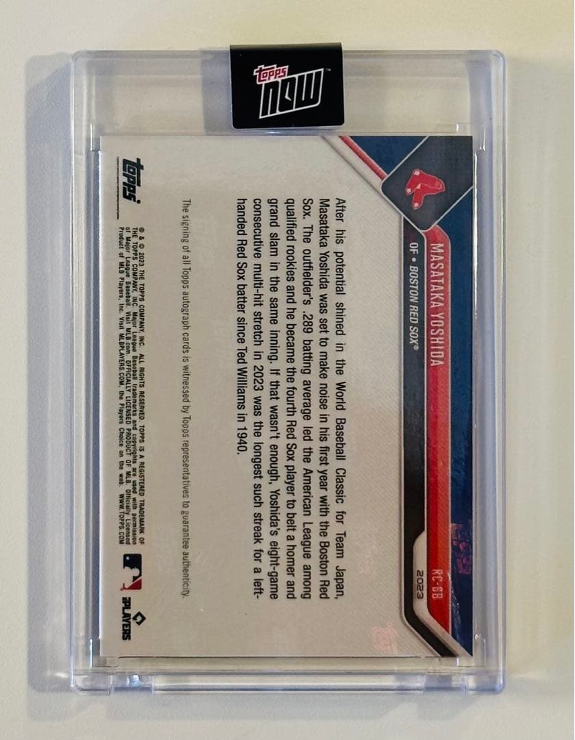 吉田正尚 カード topps 直筆サイン AUTO 49枚限定 シリアル