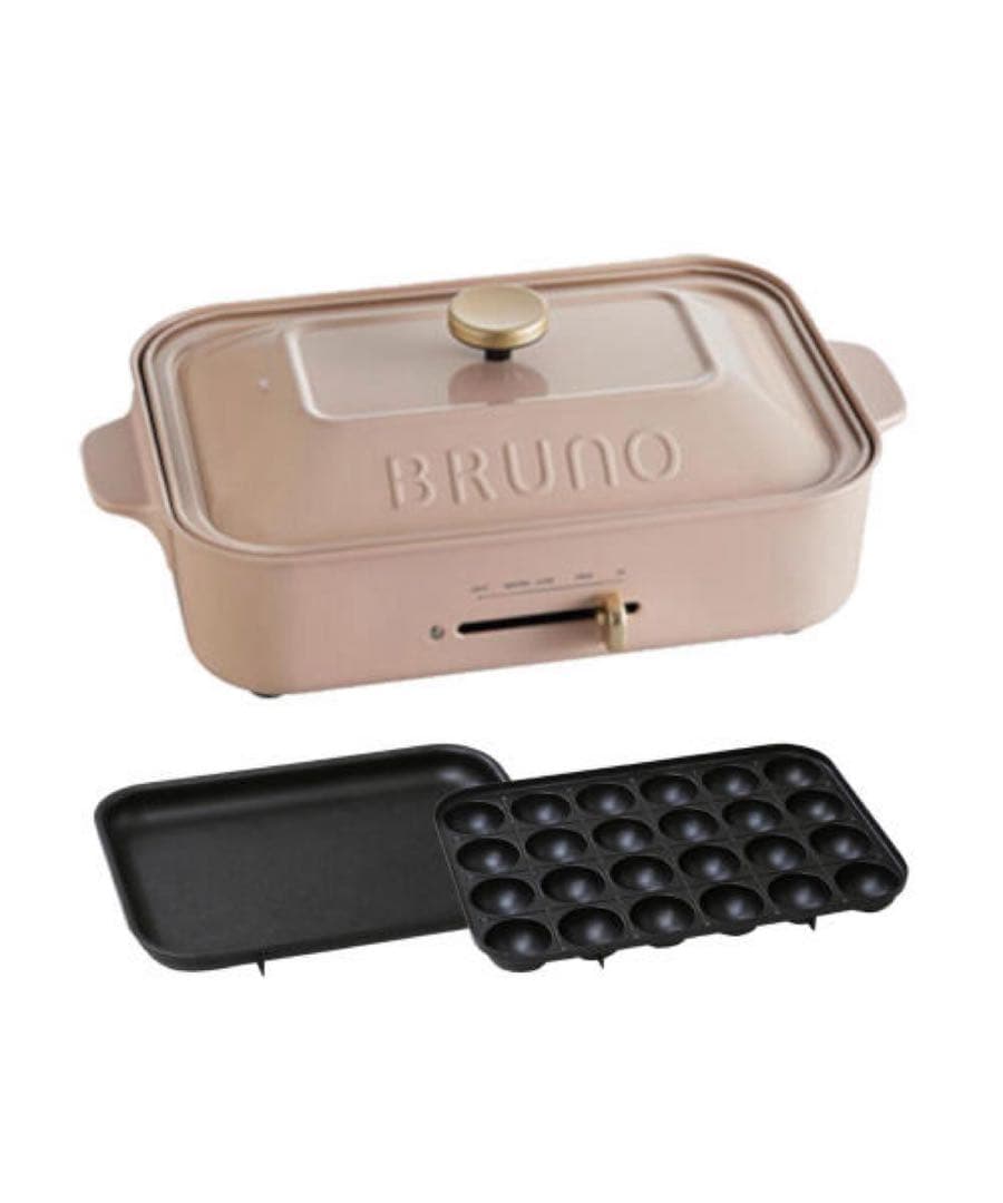 新品BRUNOコンパクトホットプレート 【直営店限定カラー】ピンクベージュ