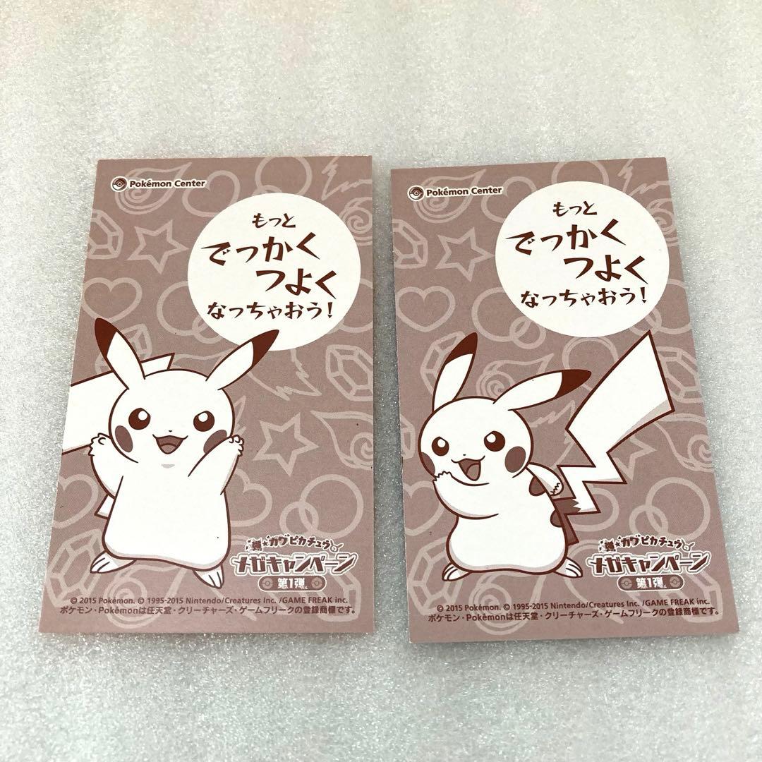 ポケモンセンター ポンチョを着たピカチュウ 名刺カード メガリザードンX Y