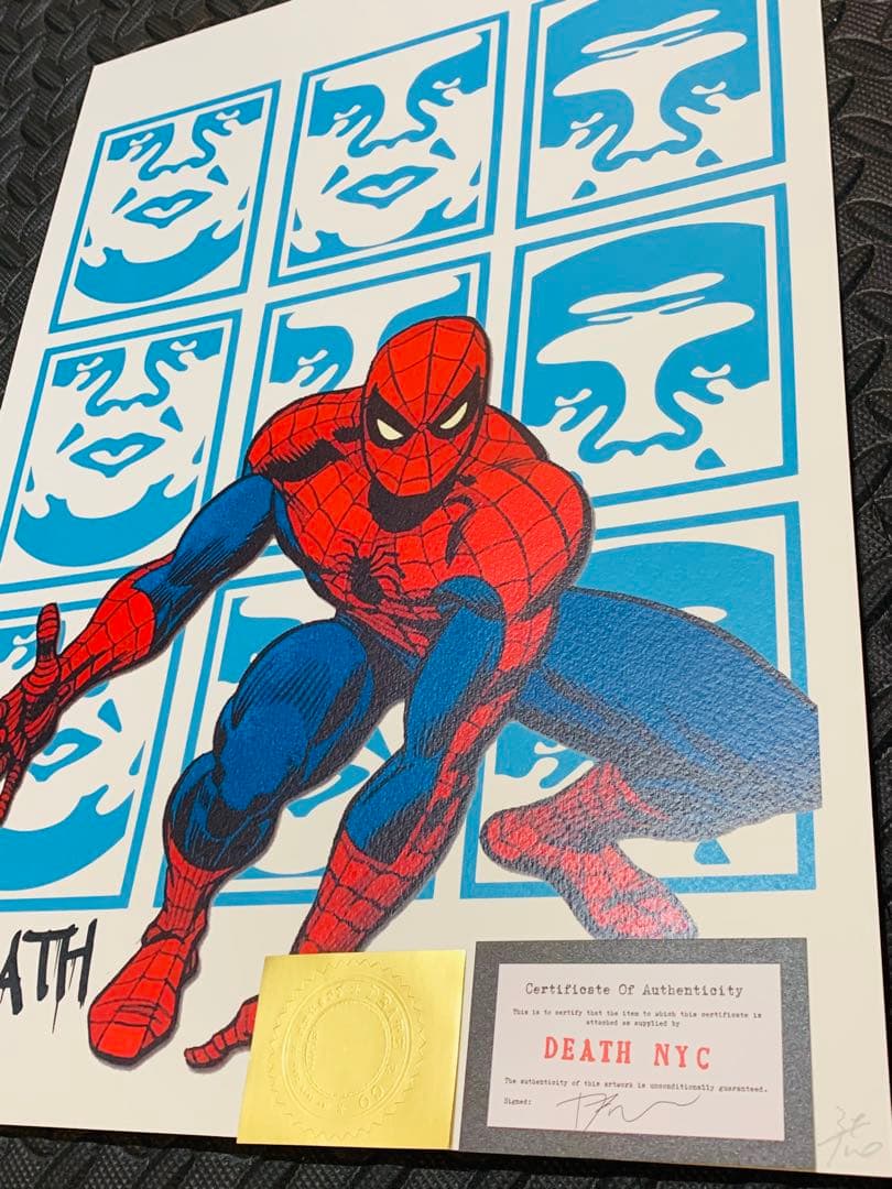 売約済!限定品 正規品DEATH NYC ポップアート スパイダーマン