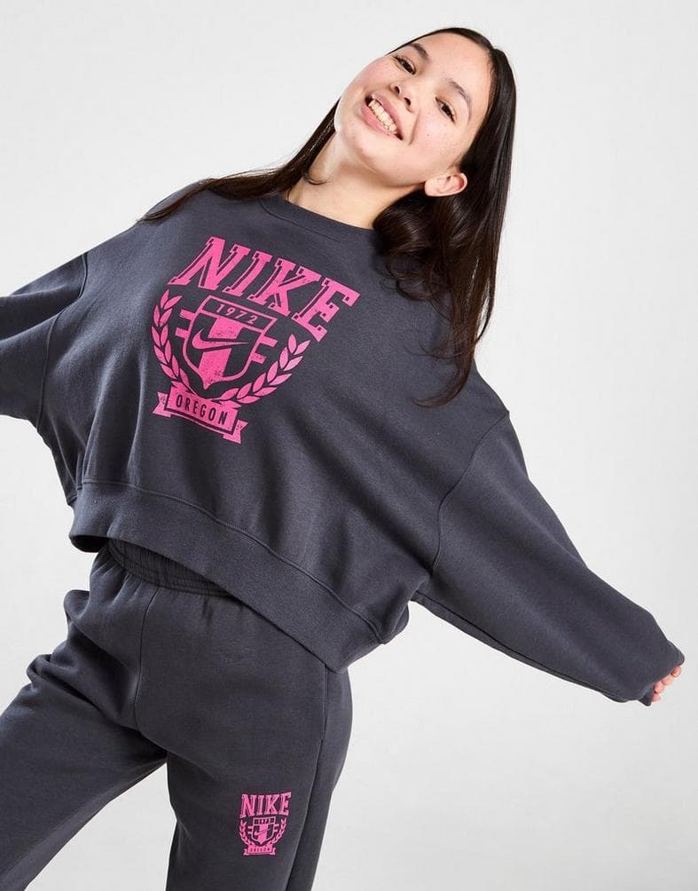 130 グレー ピンク ナイキ トレンド クルー パンツ セットアップ
