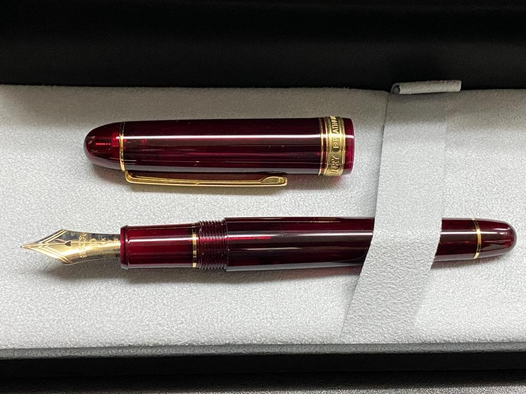 プラチナ万年筆 #3776 センチュリー ブルゴーニュ EF PNB-15000