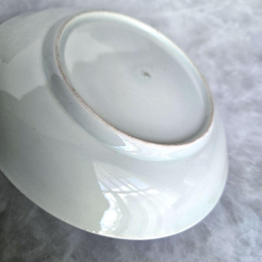 古伊万里　染付　五寸皿　松　飛翔鶴　江戸時代　金直し　金継ぎ　骨董　アンティーク