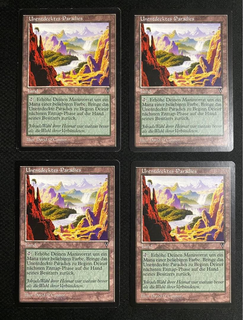 MTG 恐血鬼/知られざる楽園　ドイツ語各4枚セット