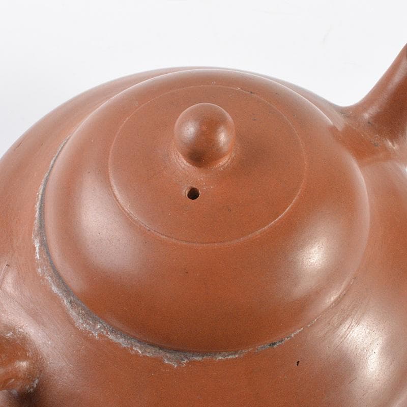 中国　紫砂　朱泥　急須　茶壷　V　R6304