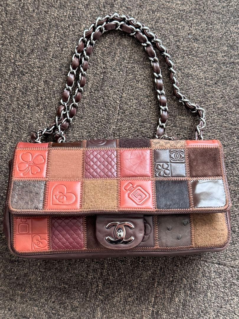 CHANEL パッチワーク ショルダーバッグ