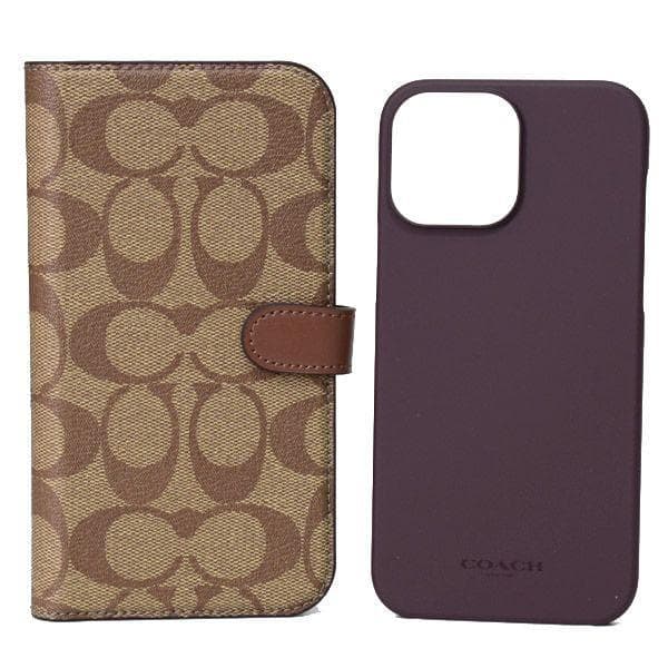 COACH シグネチャー iPhone13PRO 専用 カーキ C8024