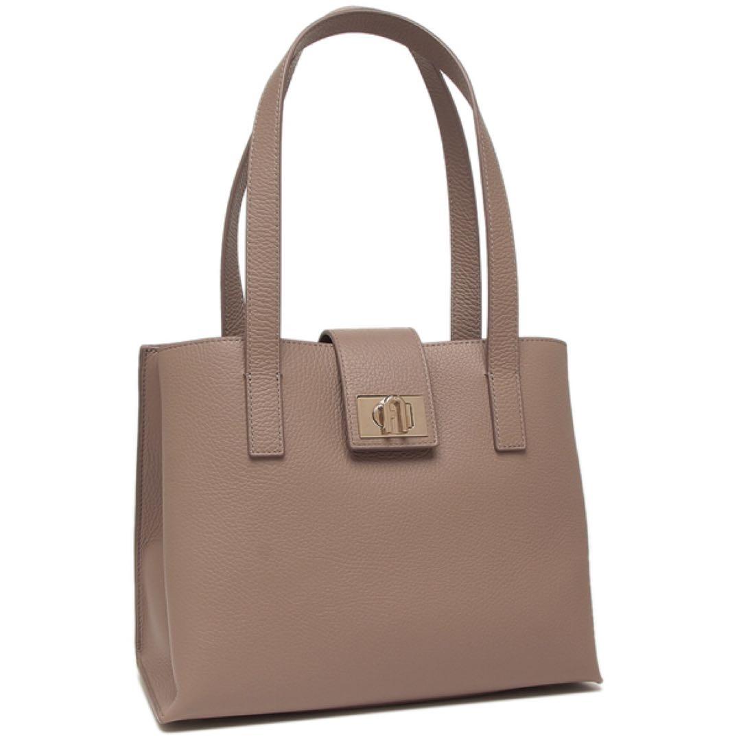【値下げ】FURLAベージュ レザートートバッグ