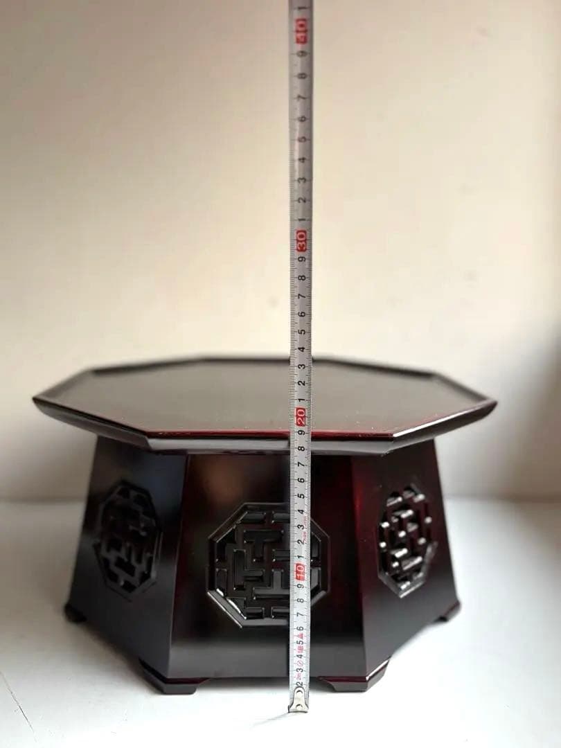 760 李朝家具 八角膳 小盤① 杏子通板 ソバン ヴィンテージ 美品 韓国
