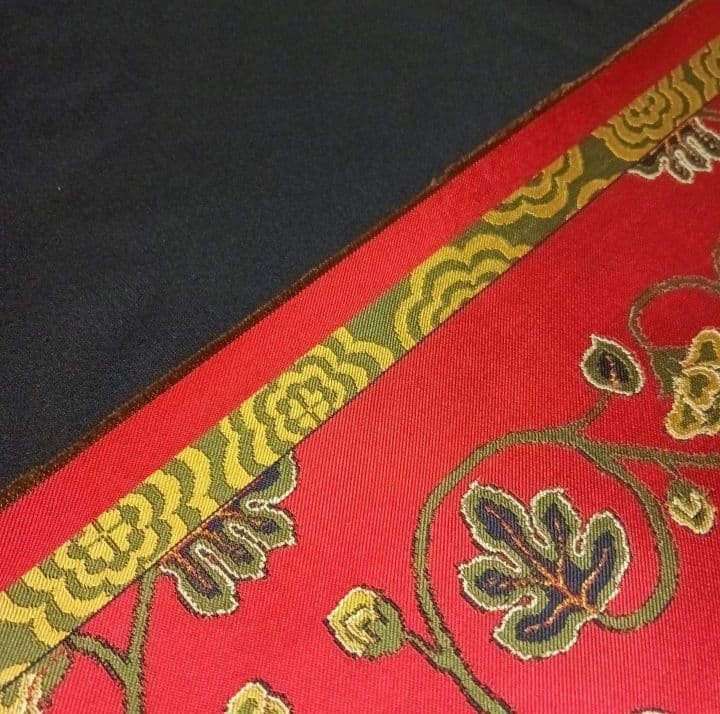 龍村平蔵 鴛鴦唐草文錦 タペストリー