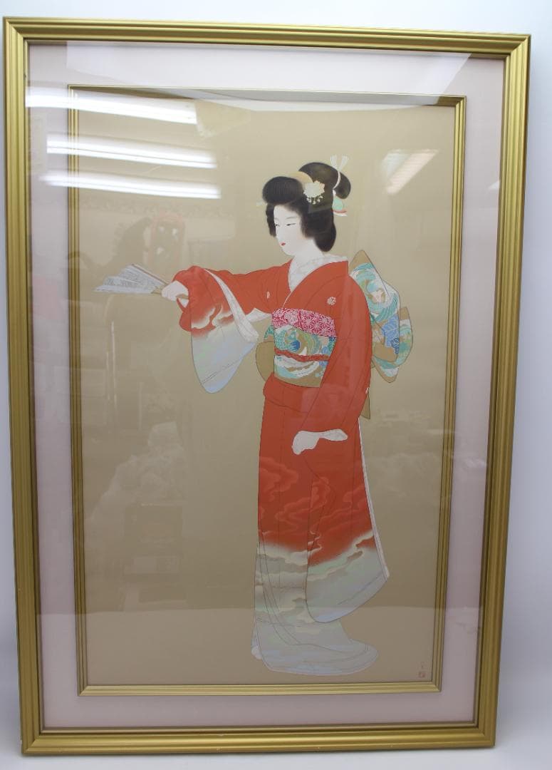 大型シルク作品 上村松園 序の舞 エディションHC 絵画 版画 星田版画工房