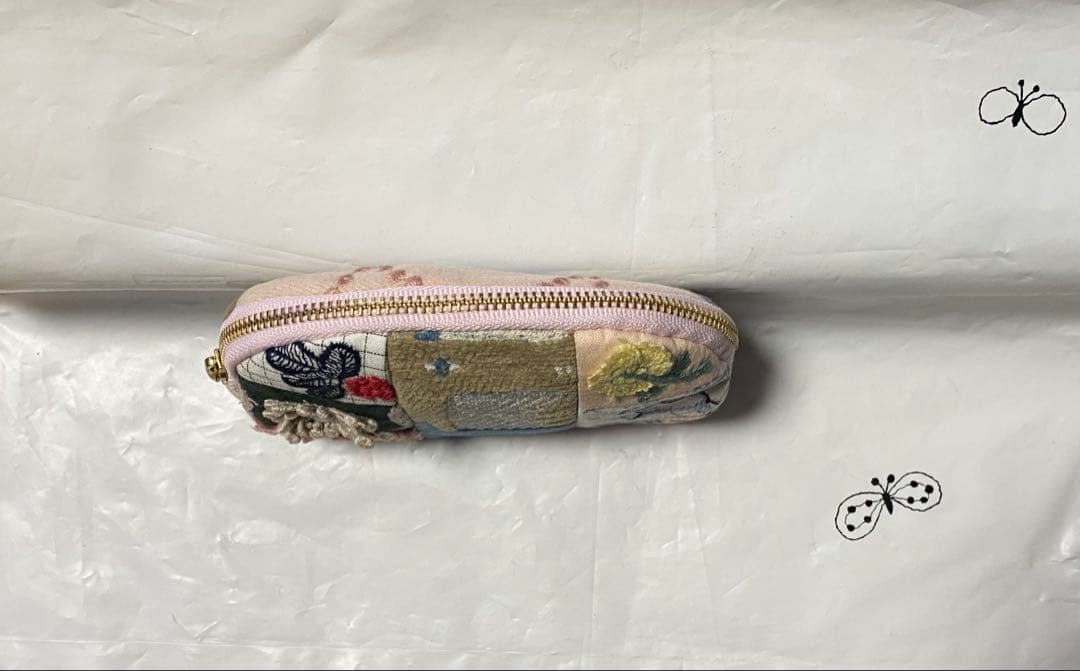 ボール　ミナペルホネン　ハンドメイド　ポーチ