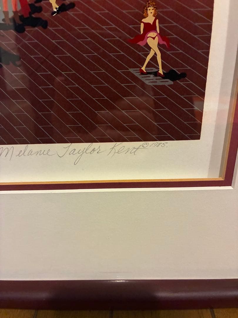 【メラニーケント】 「リターンケーブルカー」　シルクスクリーン(作品保証書付)